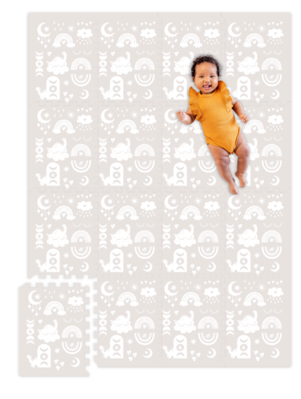 The Rainboho Playmat: Where Vibrancy Meets Bohemian Elegance